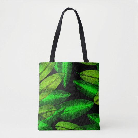 Neon Green Blätter Art. Jetzt kaufen Tasche (Vorderseite)