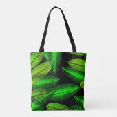 Neon Green Blätter Art. Jetzt kaufen Tasche (Rückseite)