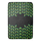 Neon Green Blätter - Fraktal Art, Badematte (Vorderseite Vertikal)