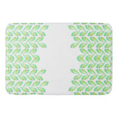 Neon Green Blätter - Fraktal Art, Badematte (Vorderseite)