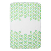 Neon Green Blätter - Fraktal Art, Badematte (Vorderseite Vertikal)