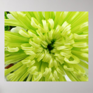 Neon Green Blume Football Mum Nah-Background Poster