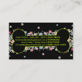 Neon Green Bone Homemade Hunde Leckereien Visitenkarte (Rückseite)