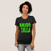 Neon green Bridezilla t Shirt für Braut (Vorne ganz)