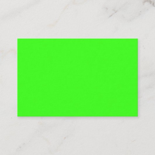 Neon Green Business Card – Custom Look Visitenkarte (Vorderseite)