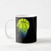 Neon Green Bysketbyll Urbyn Graphic desintegration Kaffeetasse (Links)