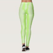 Neon Green Camouflage Inspiriert Abstrakte Legging Leggings (Rückseite)