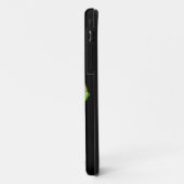 Neon Green Carnation Blume mit Ihrem Namen Case-Mate iPhone Hülle (Hinten/Links)