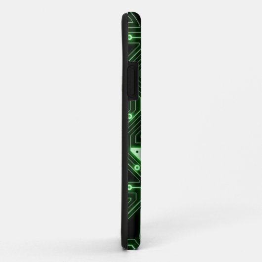 Neon Green Circuit Board | Personalisierter Fall Case-Mate iPhone Hülle (Hinten/Rechts)