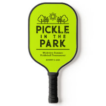 Neon Green Club Turnier Event Pickleball Paddel