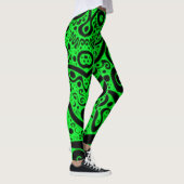 Neon Green Coils Leggings (Rechts)
