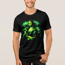 Neon Green Color Mona Lisa Tri-Blend Shirt