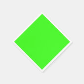 Neon Green Color Standard Cocktail Paper Serviette (Ecke)