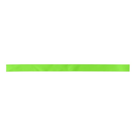 Neon Green Colored Satin Ribbon Satinband (Vorderseite)