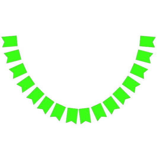 Neon Green Custom Bunting Banner (Alle)