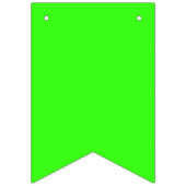 Neon Green Custom Bunting Banner (Zweite Fahne)