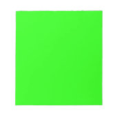 Neon Green Custom Cfarbed personalisiert Notizblock (Vorderseite)