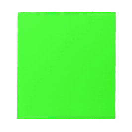 Neon Green Custom Cfarbed personalisiert Notizblock