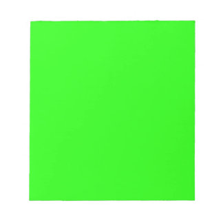 Neon Green Custom Cfarbed personalisiert Notizblock