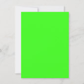 Neon Green Custom Einladung (Vorderseite)