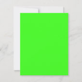 Neon Green Custom Einladung (Vorderseite)