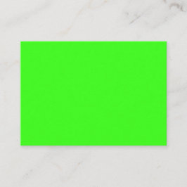 Neon Green Custom Enclosure Card Begleitkarte