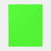 Neon Green Custom Fleece Blanket (Vorderseite)