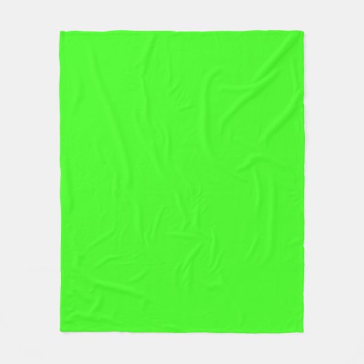 Neon Green Custom Fleece Blanket (Vorderseite)