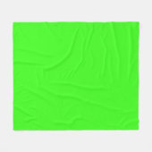 Neon Green Custom Fleece Blanket (Vorderseite (Horizontal))