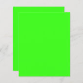 Neon Green Custom Paper Sheet (Vorne/Hinten)