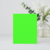 Neon Green Custom Paper Sheet (Stehend Vorderseite)