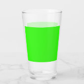 Neon Green Custom Pint Glass Cup Glas (Rückseite)