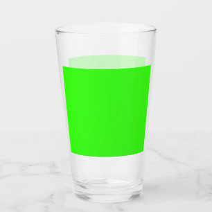 Neon Green Custom Pint Glass Cup Glas