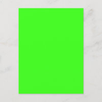 Neon Green Custom Postcard Einladen
