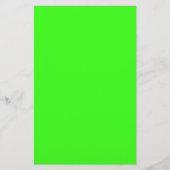 Neon Green Custom Stationery Set Briefpapier (Vorderseite)