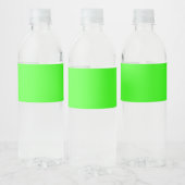 Neon Green Custom Wasserflaschenetikett (Flaschen)