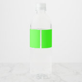 Neon Green Custom Wasserflaschenetikett (Rückseite)