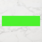 Neon Green Custom Wasserflaschenetikett (Einzelnes Label)