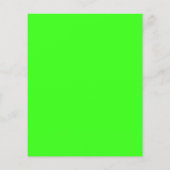 Neon Green Customizable Flyer (Hinten)