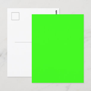 Neon Green Customizable Postcard Postkarte