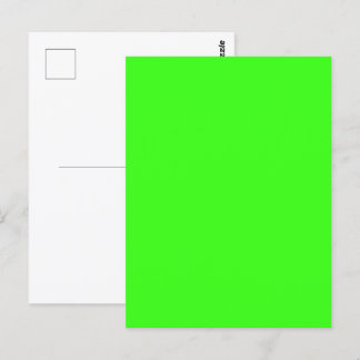 Neon Green Customizable Postcard Postkarte