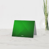 Neon Green Dankeskarte (Rückseite)