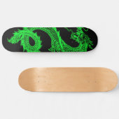 Neon Green Dragon Skateboard Deck (Horizontal)