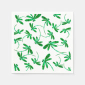 Neon Green Dragonfly Frenzy Serviette (Vorderseite)