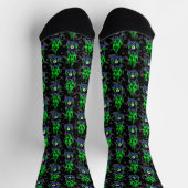 Neon Green Eight Ball Socken (Oben)
