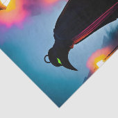 Neon Green Eyes Moderner Pestarzt Seidenpapier (Ausschnitt)