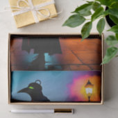 Neon Green Eyes Moderner Pestarzt Seidenpapier (Geschenk)