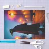 Neon Green Eyes Moderner Pestarzt Seidenpapier (Handwerk)