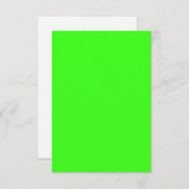 Neon Green Flat Dankeschön Card - Anpassbar Dankeskarte