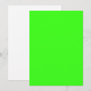 Neon Green Flat Save the Date Card - Anpassbar